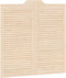 vidaXL - Draaideuren - louvredesign - 1-paar - 100x100 - cm - massief - grenenhout