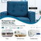 Coast fauteuil - Accentstoel met zijzakken - Ergonomisch ontwerp - Blauw 75 x 81 x 86 cm