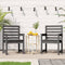 vidaXL - Tuinstoelen - 2 - st - 60x48x91 - cm - massief - grenenhout - grijs