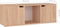 vidaXL - Tv-meubel - 88,5x27,5x30,5 - cm - bewerkt - hout - sonoma - eikenkleurig