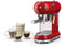 Smeg ECF01RDEU - Koffiezetapparaat - 15bar pompdruk - Rood