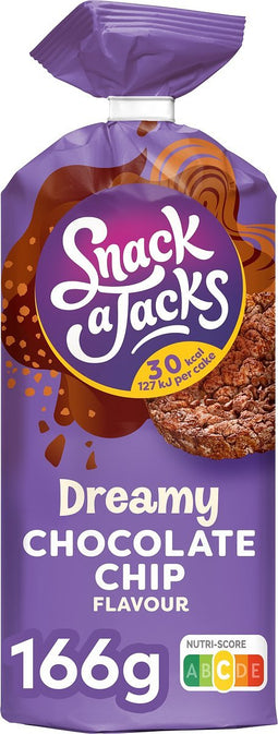 Snack a Jacks Chocolade Chips 166 Gram x 8 Stuks | Chocolate Chips