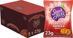 Snack A Jacks Crispy Barbecue Paprika - Tussendoortje - 8 x 23 gram