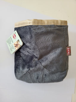 Snack-Zakje velours zwart / grijs