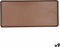Snackdienblad Bidasoa Gio 31,5 x 14,5 cm Bruin Plastic 9 Stuks