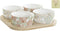 Snackdienblad DKD Home Decor 19,7 x 19,7 x 1 cm Groen Keramiek