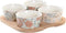 Snackdienblad DKD Home Decor 19,7 x 19,7 x 1 cm Groen Keramiek