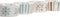 Snackdienblad DKD Home Decor 19,7 x 19,7 x 1 cm Multicolour Keramiek
