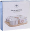 Snackdienblad DKD Home Decor 19,7 x 19,7 x 1 cm Multicolour Keramiek