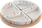 Snackdienblad DKD Home Decor 21,5 x 21,5 x 1 cm Multicolour Keramiek