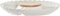 Snackdienblad DKD Home Decor 25,5 x 25,5 x 3 cm Natuurlijk Porselein Wit