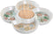 Snackdienblad DKD Home Decor Groen 22 x 22 x 3 cm Keramiek