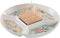 Snackdienblad DKD Home Decor Groen Bamboe Keramiek (23,5 x 23,5 x 3 cm)