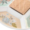 Snackdienblad DKD Home Decor Groen Bamboe Keramiek (23,5 x 23,5 x 3 cm)