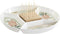 Snackdienblad DKD Home Decor Groen Bamboe Keramiek (23,5 x 23,5 x 3 cm)