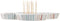 Snackdienblad DKD Home Decor Multicolour 22 x 22 x 3 cm Keramiek