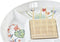 Snackdienblad DKD Home Decor Multicolour Natuurlijk Bamboe Keramiek Tropisch 23,5 x 23,5 x 7 cm