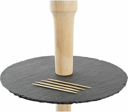 Snackdienblad DKD Home Decor Steun met 3 verdiepingen Bamboe Raad van bestuur 28 x 28 x 39,5 cm