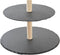 Snackdienblad DKD Home Decor Steun met 3 verdiepingen Bamboe Raad van bestuur 28 x 28 x 39,5 cm