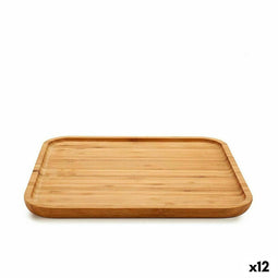 Snackdienblad Kinvara 55074 Bruin Vierkant 30 x 1,5 x 30 cm (12 Stuks)