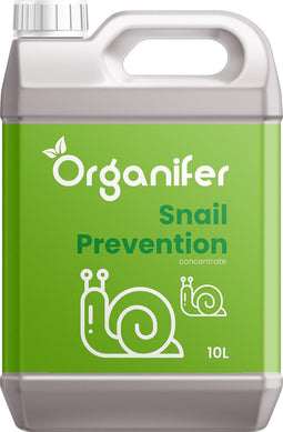 Snail Prevention 10 liter - Concentraat voor 10.000m2 - Slakkenwering - Plantversterkend- Tegen Slakken - Verjagende werking op Slakken, Rupsen, Wild en Gevogelte - Voorkom Overlast en Schade - 100% Natuurlijk - Organifer (Alternatief Slakkenkorrels)