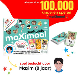 maXimaal Deeltafels Deelsommen - educatief speelgoed - rekenen, tafels en delen wordt kinderspel