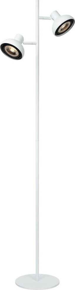 Lucide SENSAS - Vloerlamp - 2xGU10 - Draaibaar en kantelbaar - Wit