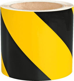 3M 13058 13058R10 Signaaltape Geel reflecterend, Zwart 25 m (l x b) 25 m x 100 mm