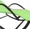 vidaXL - Ligbedden - schommelend - 2 - st - staal - en - textileen - groen