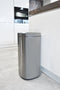 DESQ® Prullenbak 30 liter - Touch afvalbak - Onzichtbare afvalzakbevestiging - RVS - Binnenemmer - Softclose - Dutch Design - Zilver