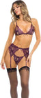 SNEAK PEAK 3PC SET PURPLE, S/M