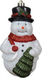 Sneeuwpop kunststof h16.5 cm wit