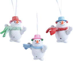 Sneeuwpop plastic l9b5h9.5 cm a3 kerst