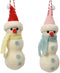 Sneeuwpop wol d4.5h16 cm a2 kerst