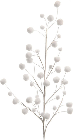 Sneeuwspray pes l2b55h10 cm wit kerst