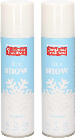 Sneeuwspray/spuitsneeuw in bus 150 ml - Kunstsneeuw/nepsneeuw spray 2 / 600Ml