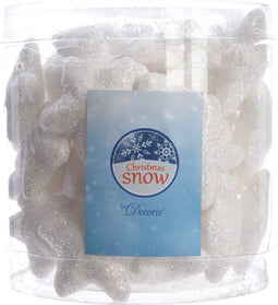 Sneeuwsterren foam d3.5 cm wit 48st