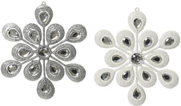 Sneeuwvlok plc l0.2b15h15 cm a2 2st kerst