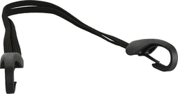 Snelbinder met 2 banden en grote veiligheidshaak - 57 cm - zwart