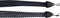 Snelbinder Trio Bibia met RVS haak - zwart/wit/grijs