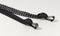 Snelbinder Trio Bibia met RVS haak - zwart/wit/grijs