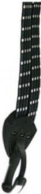 Snelbinder Trio Bibia met RVS haak - zwart/wit/grijs