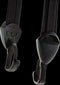 Snelbinder Trio Widek All-Black met zwarte rvs-haken en 3 binders - zwart (op kaart)