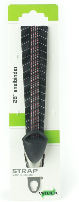 Snelbinder Trio Widek City Life met universele RVS beugel - zwart/grijs/rood (op kaart)
