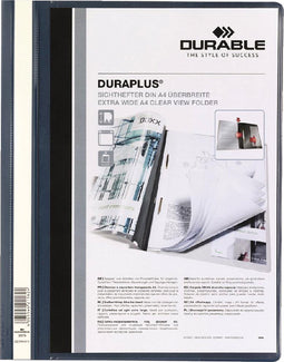 Snelhechtamp Durable Duraplus A4 donkerblauw | 25 stuks