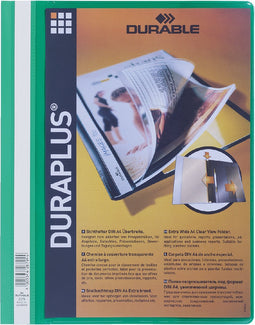 Snelhechtmap Durable Duraplus A4 groen | 25 stuks