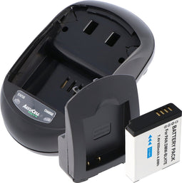 Snelle lader en batterij geschikt voor de Panasonic DMW-BLH7 batterij Lumix DMC-GM1, Lumix DMC-GM1K S.