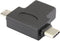 Renkforce RF-4541490 - USB 3.2 Gen 1 Adapter - USB-C en Micro-USB - Zwart