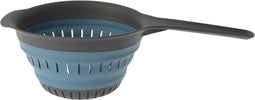 Excellent Houseware opvouwbaar vergiet - zwart/blauw - 37 x 19 cm