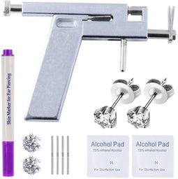 Alyze LBB - Oorbel schieter set - Antiallergisch - Metaal - Zilver